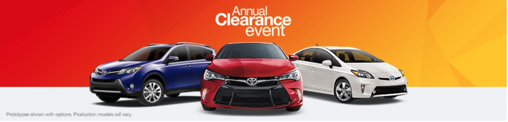 Pueblo Toyota Annual Clearance Event near Colorado Springs