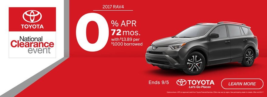 Toyota National Clearance Event near Colorado Springs