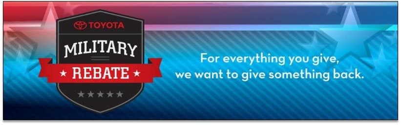 Toyota Military Rebate near Littleton CO