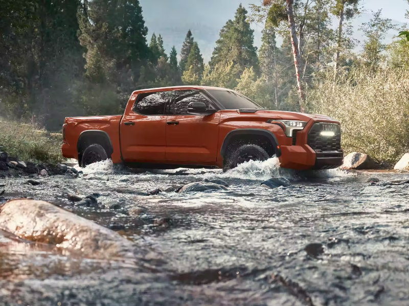 Explore the excellent off-roading capabilities of the 2024 Toyota Tundra near Fountain CO