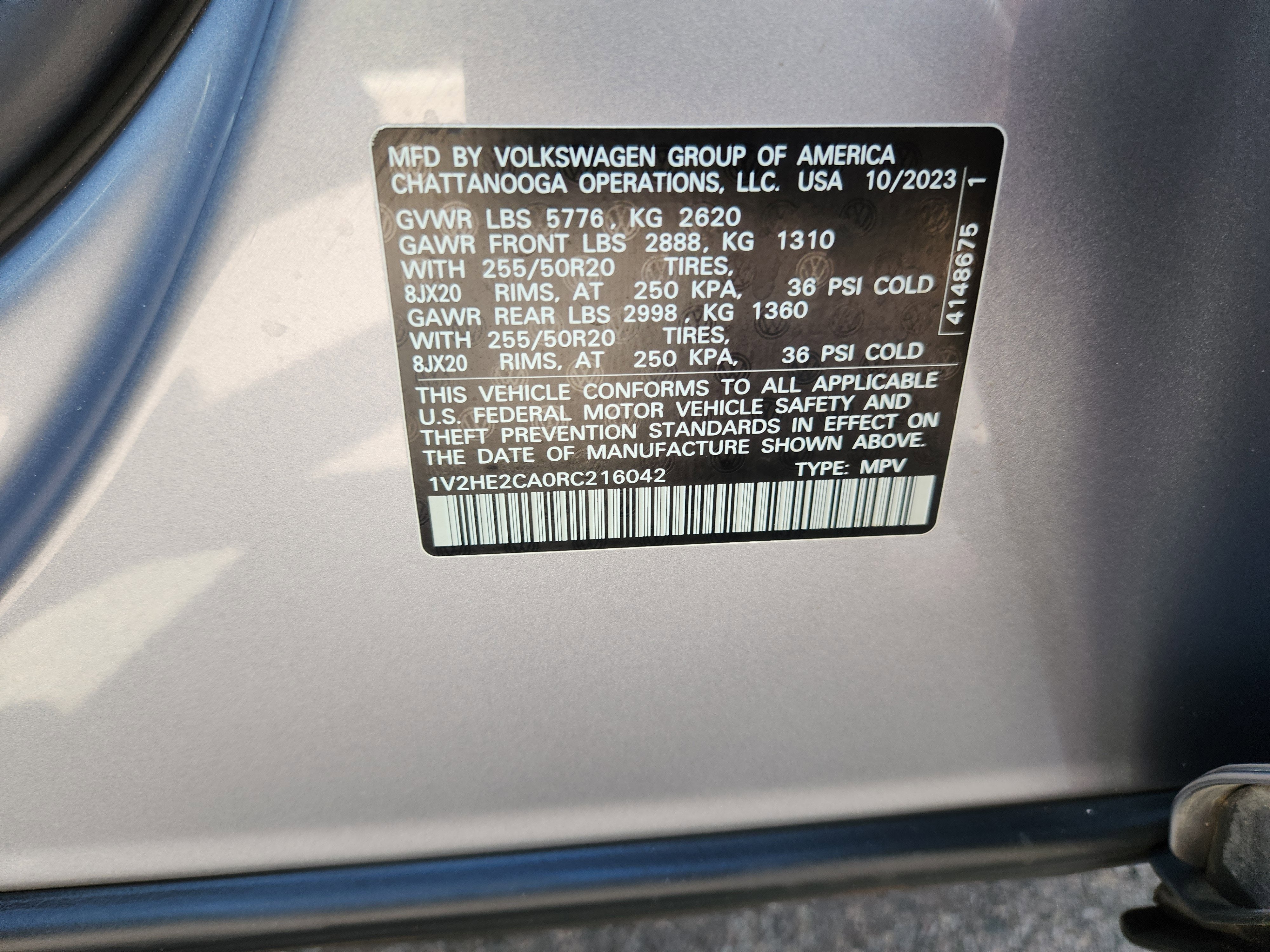 2024 Volkswagen Atlas Cross Sport 2.0T SE w/Technology