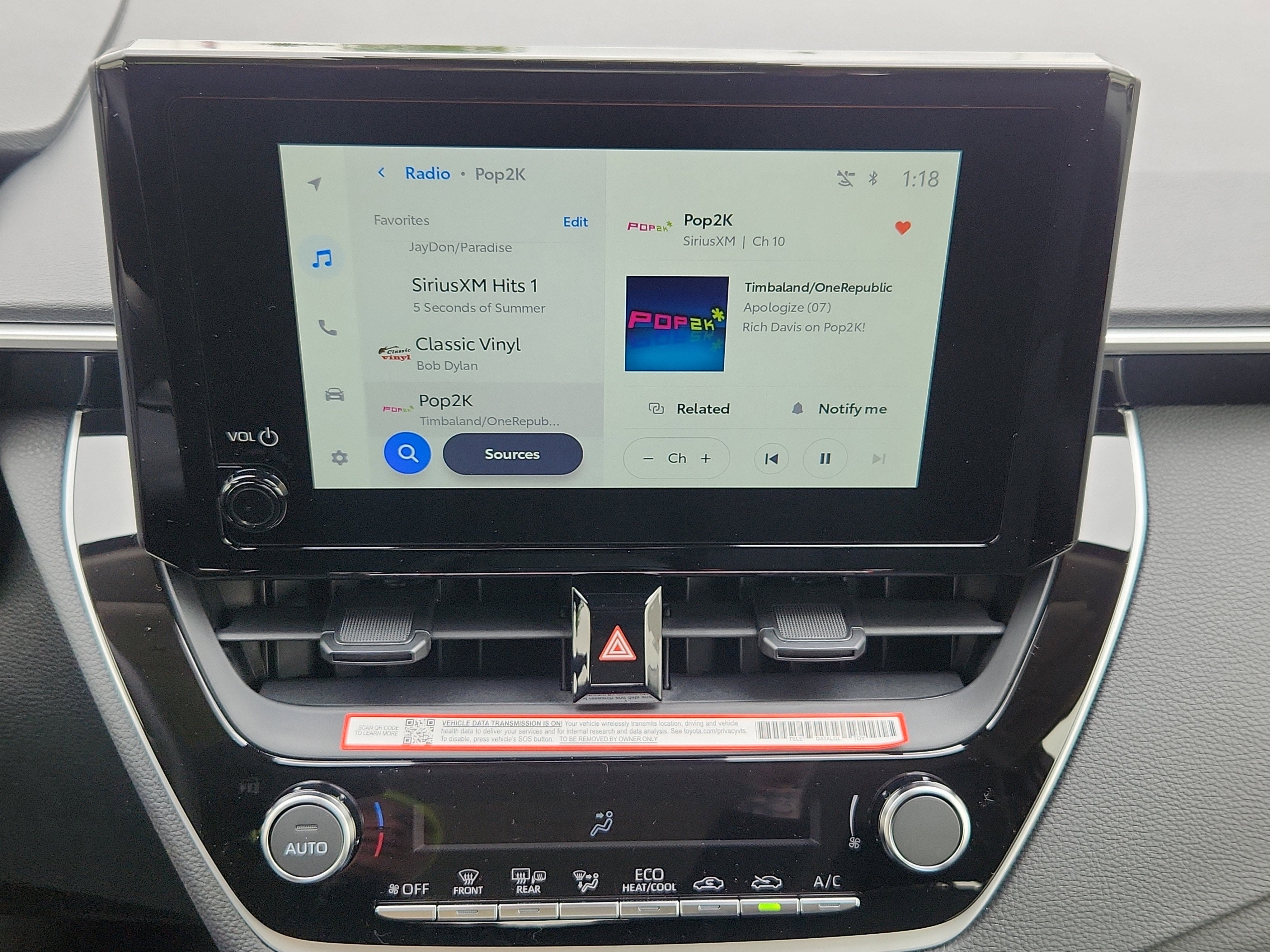 2026 Toyota Corolla Hybrid Hybrid LE